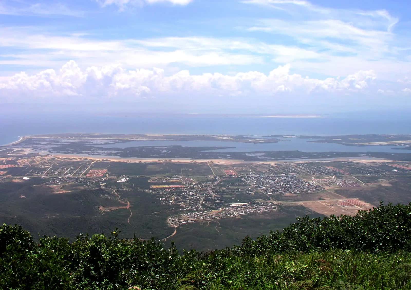 Eastern Margarita Island and Laguna de las Marites seen from the hills