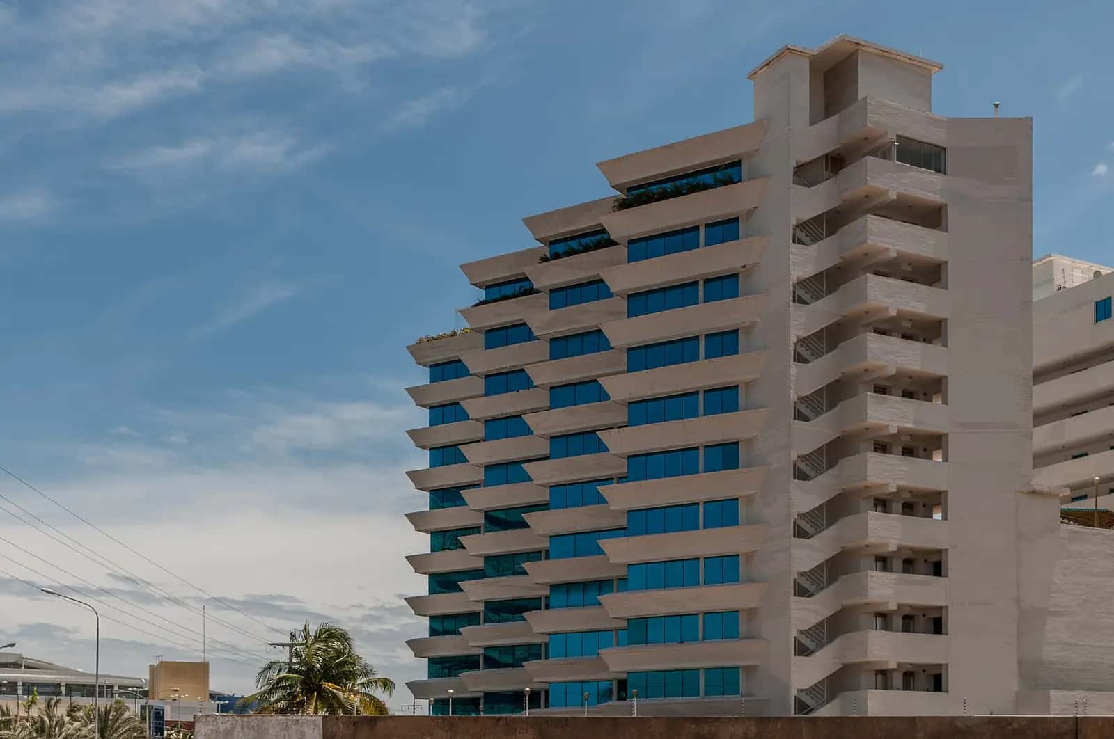 Modern apartment tower in Porlamar, Margarita Island